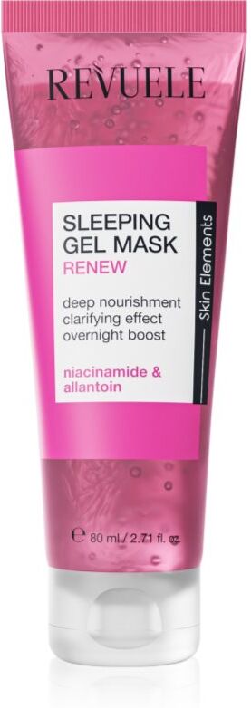 Revuele Sleeping Gel Mask Renew night mask for skin renewal with anti-wrinkle effect 80 ml