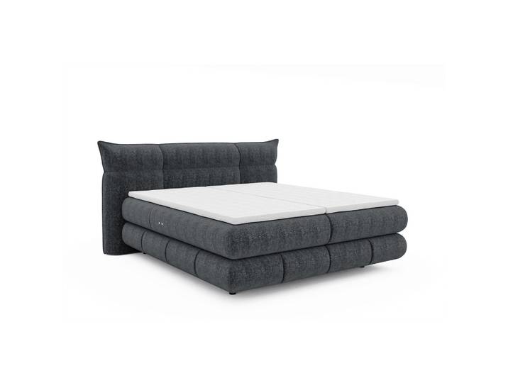 Boxspringbett Auris Graphitfarben ca. 140x200cm