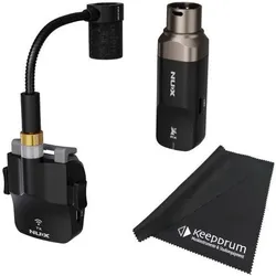 NUX B6 Drahtloses Saxophon Mikrofon mit Tuch, Mikrofon