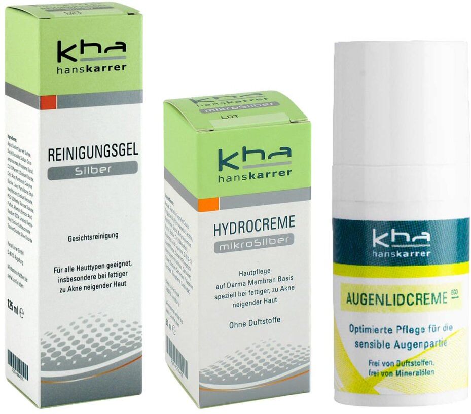 hanskarrer Hans Karrer Reinigungsgel, Hydrocreme und Augenlidcreme