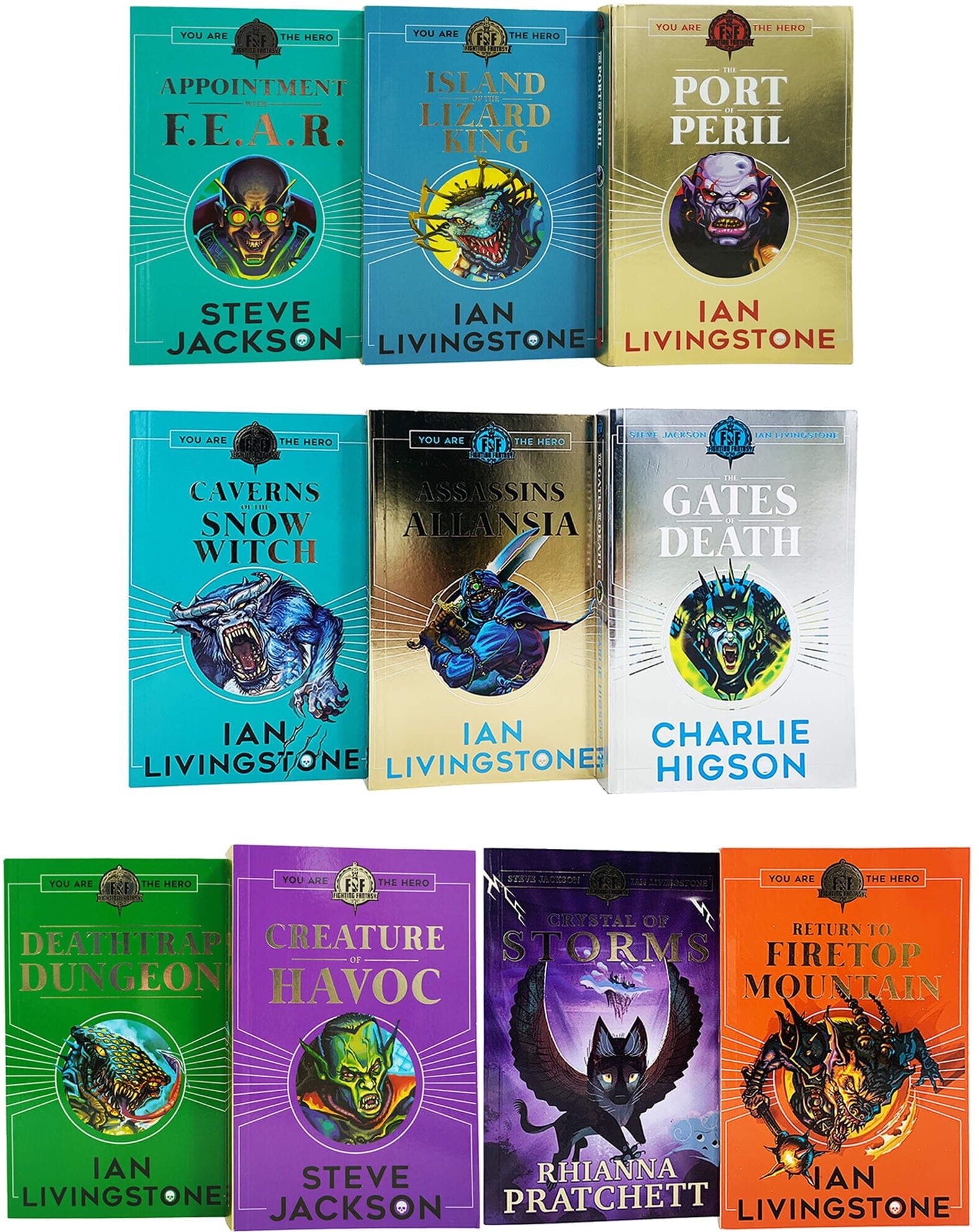 Fighting Fantasy RPG Collection 10 Books Set (Books 6-15) - Ages 9-14 - Paperback Scholastic