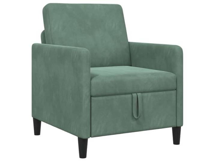 hliofuir 1-Sitzer Sofa mit Stauraum Meergrün Polstersessel 72x78x87 cm Kompakter Einzelsessel für Wohnzimmer & Schlafzimmer: Mit Aufklapp-Funktion für Zeitschriften sowie waschbarem Bezug.