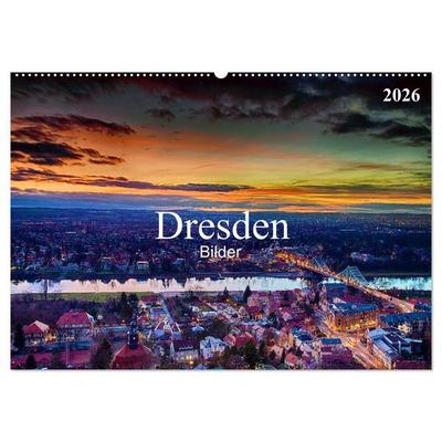 Dresden Bilder 2026 (Wandkalender 2026 DIN A2 quer), CALVENDO Monatskalender
