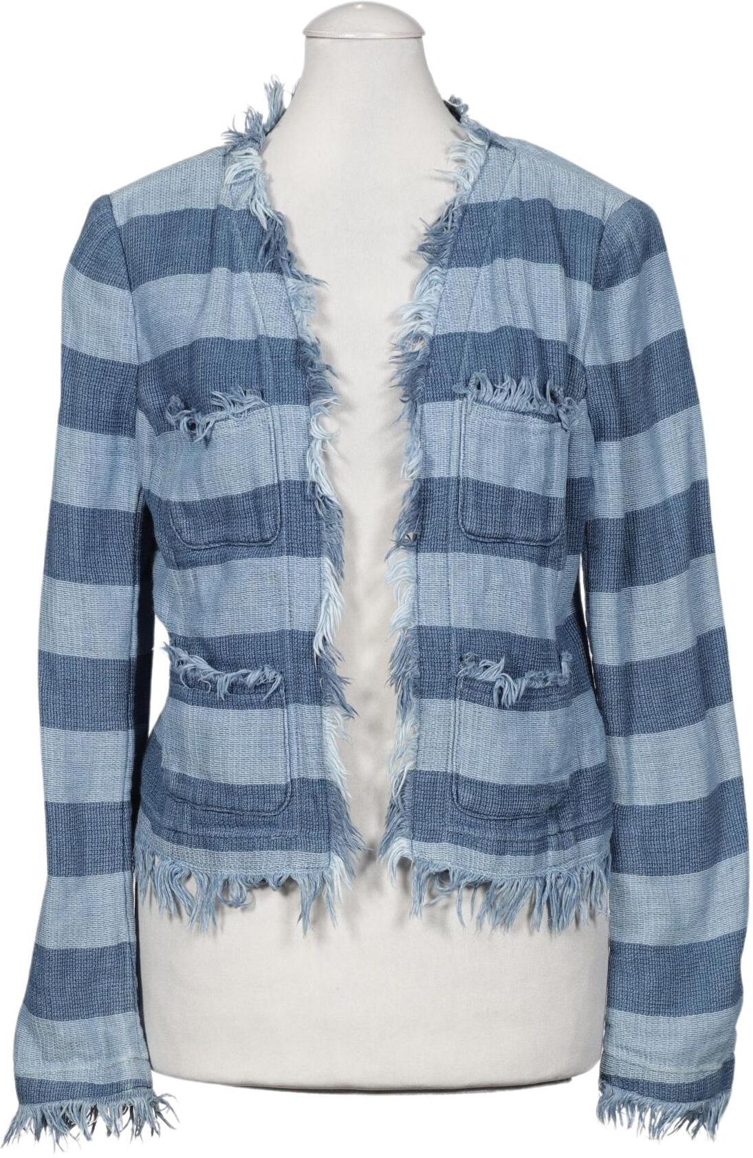AG Adriano Goldschmied Damen Blazer, Hellblau, Gr. S, Baumwolle - Second Hand