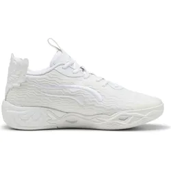 Puma, Unisex, Hallenschuhe, MB.04 Lo Ice White (45), Weiss