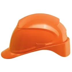 uvex airwing B Schutzhelm mit Lüftung - konvent. Innenausstattung - langer Schirm orange 51 cm - 61 cm - 9762220 - orange