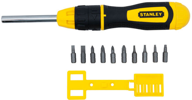 Tournevis Stanley 10 embouts, avec cran d'arrêt (0-68-010)