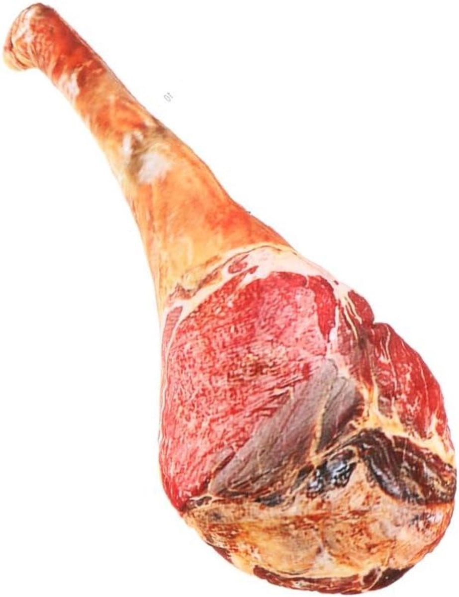 Pluche Ham Sierkussen voor Kinderkamer Decoratie - 45 x 20 cm