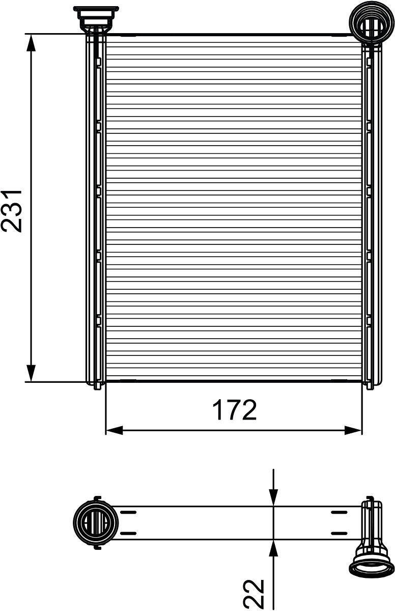 Valeo Wärmetauscher, Innenraumheizung 811534 Für Ds