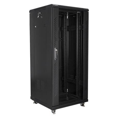 Lanberg FF01-6627-12B Rack 27U Freistehendes Gestell (27 HE, 19 Zoll Rack) (FF01-6627-12B)