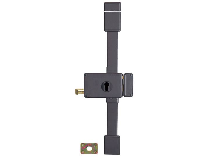 Thirard - Boitier De Serrure En Applique Horga À Tirage Pour Porte D'Entrée\, Gauche\, 3 Pts\, Axe 70mm\, Marron