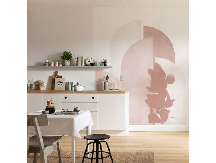 Papier peint Minnie Creative Aesthetic 250 x 280cm Multicolore