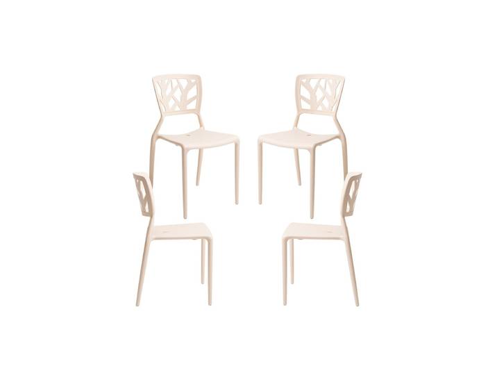 4er Set Talan Stühle - Beige