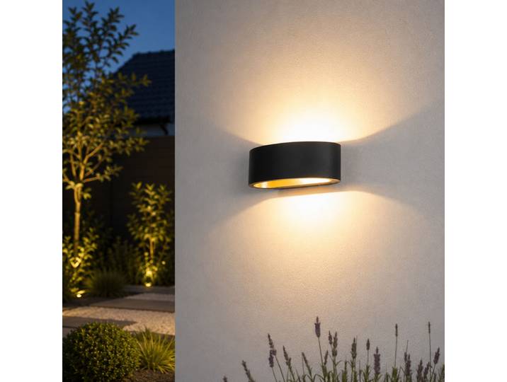 Design wandlamp Sharp zwart met goud Artdelight - WL SHARP ZW-MG