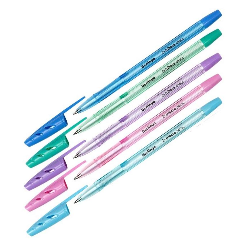 Berlingo Feder kugelig, blau, 50stk, 0.7mm, Tribase pastel (50x) (68899146)