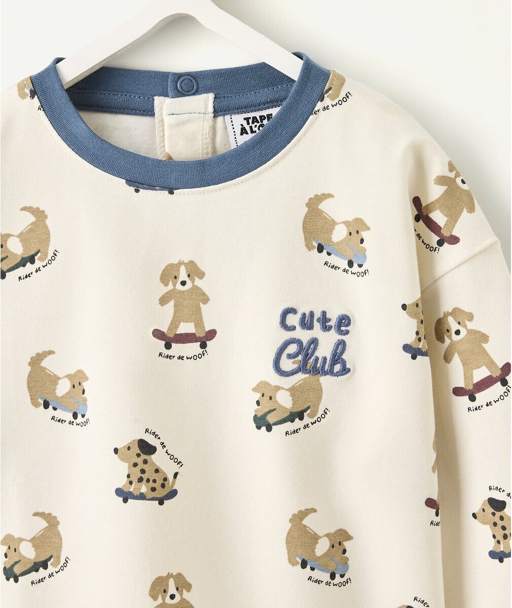 TAPE A L'OEIL T-shirt manches longues, imprimé animalier