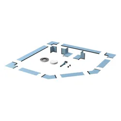 Bette Dichtsystem für Fünfeck-Duschwannen, 1200x150x2mm, B57-0374