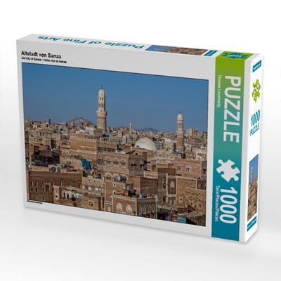 CALVENDO Puzzle Altstadt von Sanaa | 1000 Teile Lege-Größe 64x48cm Foto-Puzzle für glückliche Stunden
