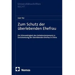 Zum Schutz der überlebenden Ehefrau, Fachbücher von Juan Tao