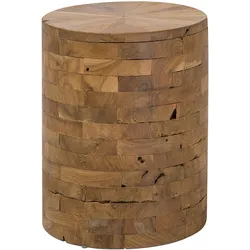 BEISTELLTISCH Teakholz braun 35 cm Brant