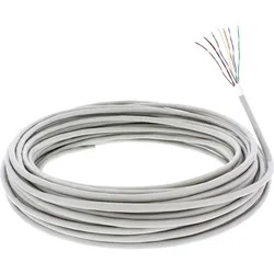 InLine® 69977C Telefon-Kabel 12-adrig, 6x2x0,6mm, zum Verlegen, 25m Ring(A)