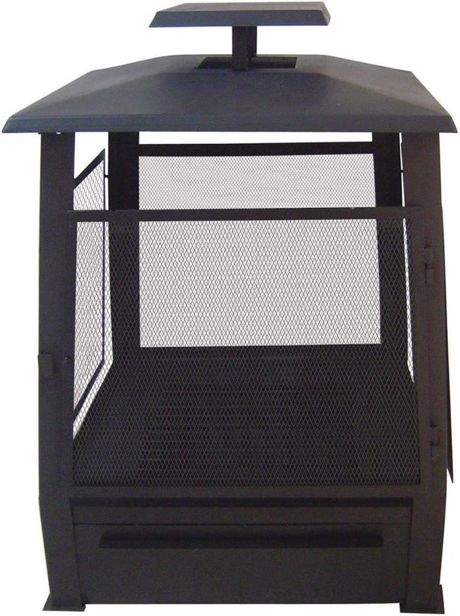 Esschert Design Pagoda Buitenhaard Zwart - Chiminea van Staal