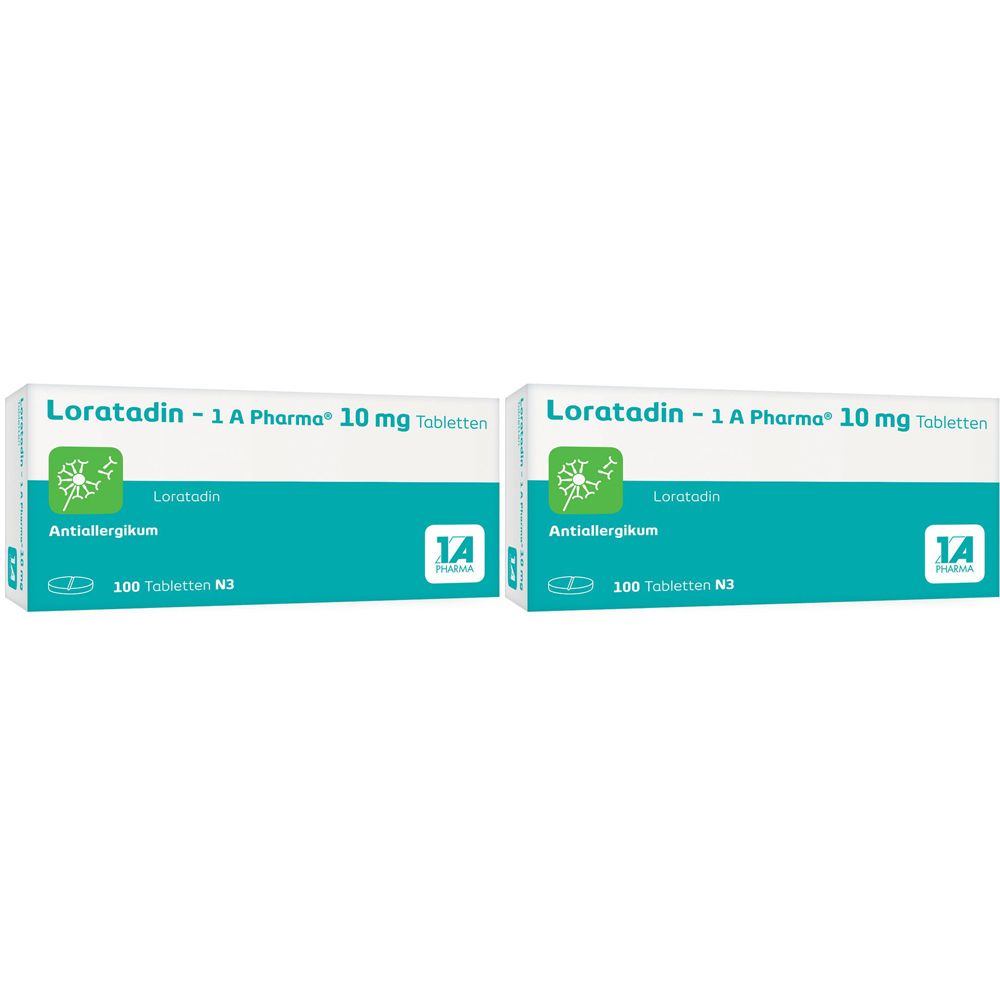 Loratadin 1A Pharma Doppelpack 2x100 St Tabletten