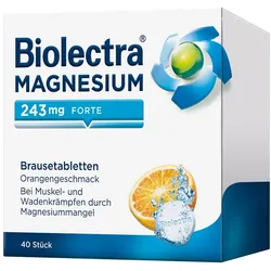 BIOLECTRA Magnesium 243 mg forte Orange Brausetab. 40 St