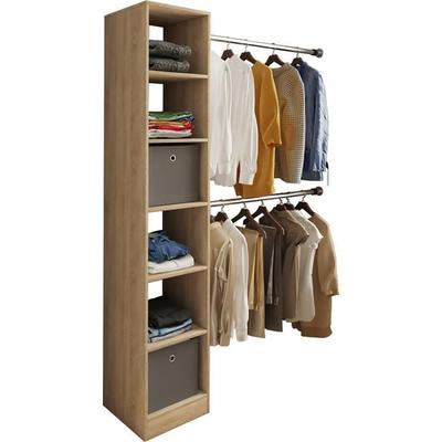 Offener Kleiderschrank Dachschrägen Regal Dacholll