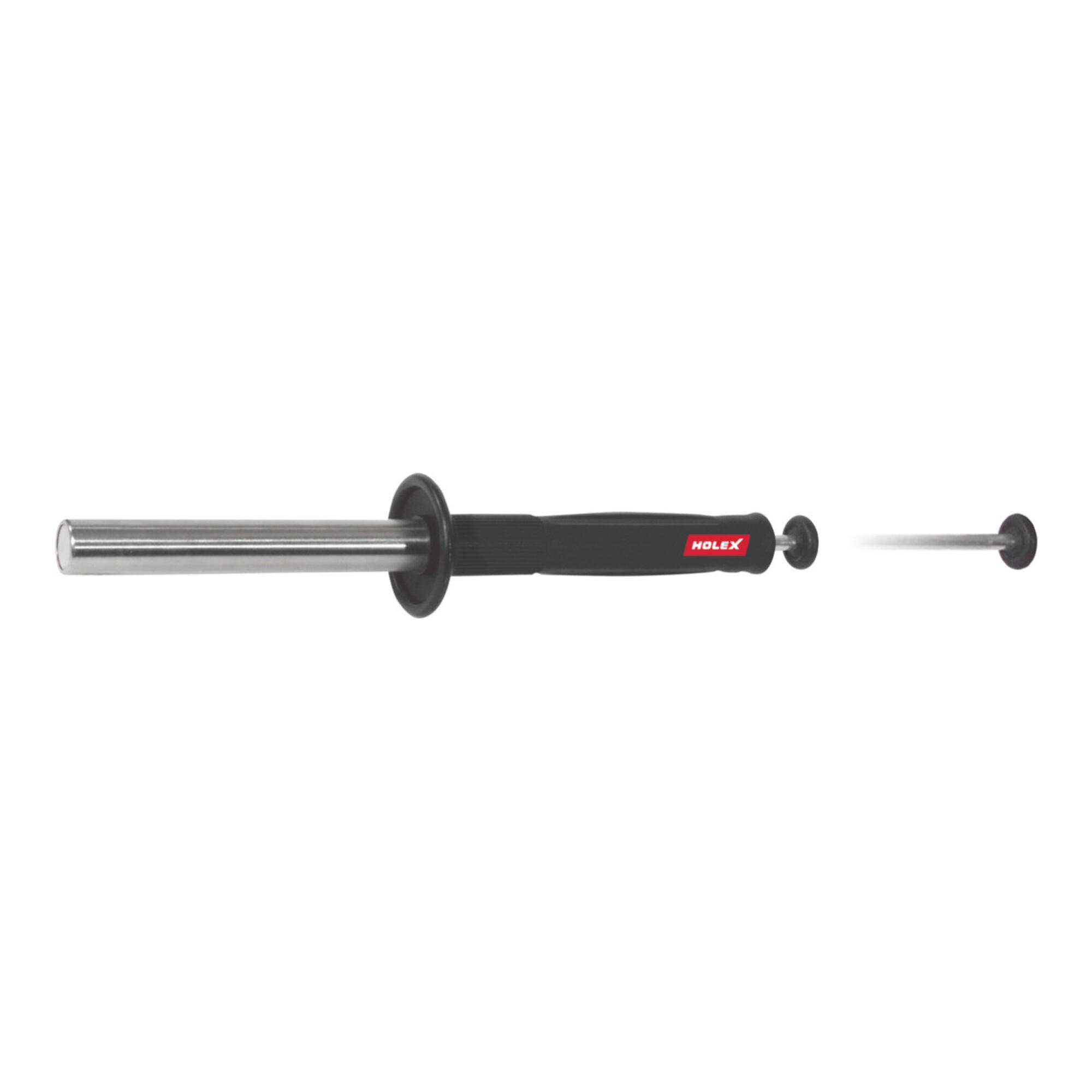 Holex Magnetischer Spänesammler, Länge: 400 mm | mit Kunststoffgriff und Auslösehebel, 084521 400)
