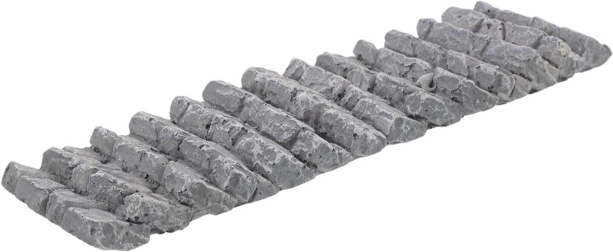 Miniatuur Stenen Trap Decoratie Pad voor Feeëntuin - Grijs - 19 cm Lengte