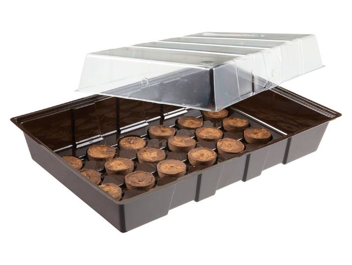 Windhager Zimmer-Treibhaus mit 24 Quelltabs 11 × 22 × 33.5 cm