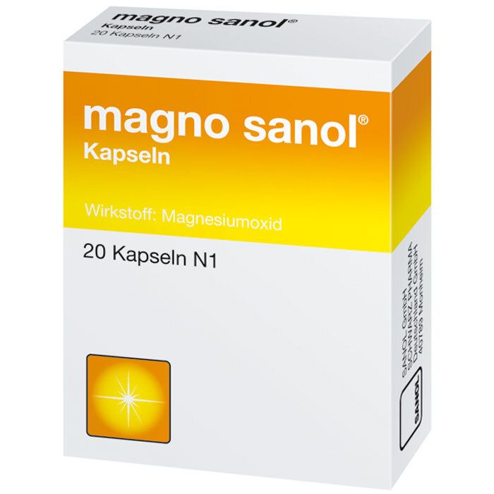Magno Sanol Kapseln 20 St Hartkapseln