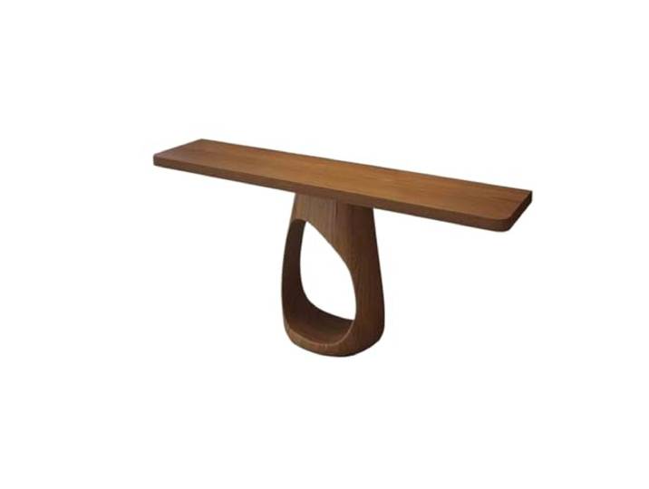 2WFYJNITP Beistelltisch Rechteckiger Eingangstisch aus Holz, dekoratives Stück Ausstellungstisch(Klein)