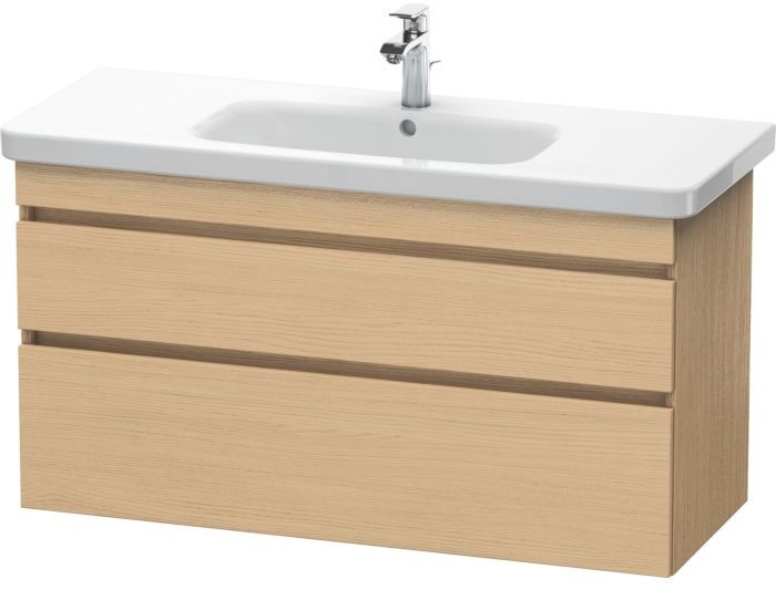 Duravit DuraStyle Waschtisch-Unterschrank DS649503030 113 x 44,8 cm, Eiche natur, 2 Schubkästen, wandhängend
