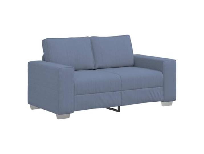 vidaXL Zweisitzer-Sofa Blau 160x77x82 cm Cordstoff