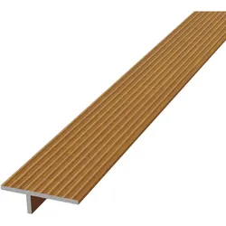 TraumGarten DreamDeck Alu Übergangs-T-Profil Ipé Braun