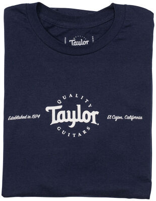 Taylor T-Shirt Logo Navy Blue M Bleu marine avec logo Taylor gris