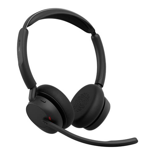 Jabra Evolve3 45 Stereo, LINK 390c, UC On Ear Headset Bluetooth, Kabellos Schwarz