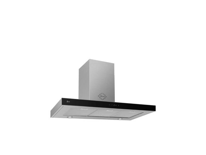 GURARI Wandhaube GCH 972 BL 120 Quatro..Dunstabzugshaube 120 cm, Edelstahl Glas Dunstabzugshaube 850 m³/h,Dimmbare LED