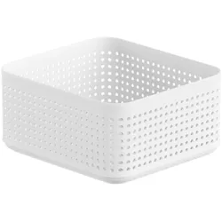 Korb LISORA M (LBH 18,90x20,60x10 cm) - weiß - LBH 18,90x20,60x10 cm