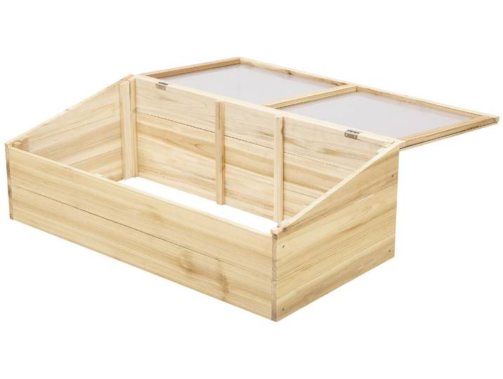 Outsunny Gewächshaus Holz Frühbeet Frühbeetkasten Treibhaus für Garten Balkon