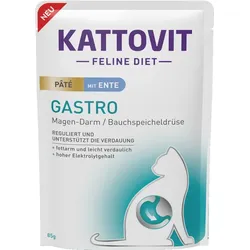 Kattovit Gastro Pate Ente 85g Beutel