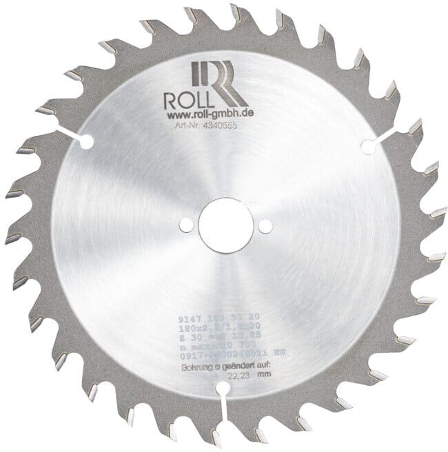 Lame de scie en carbure en rouleau 180mmx22,23mm pour scie à parquet RO-4 ; Roll (4340555)