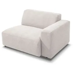 CASEDO Sofa 1,5-Sitzer medium Valencia Stoff Grau Platin