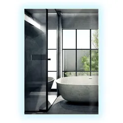 LED-SPIEGEL 100x70 cm Rechteckig Kaltweiß 6000K