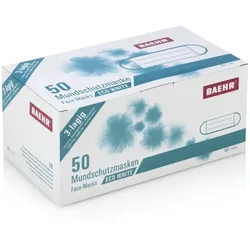 BAEHR Mundschutzmaske ECO White 1 Pack (50 Stück)