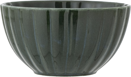 Bloomingville Latina Skål 12 Cm, Mørkegrøn Stentøj