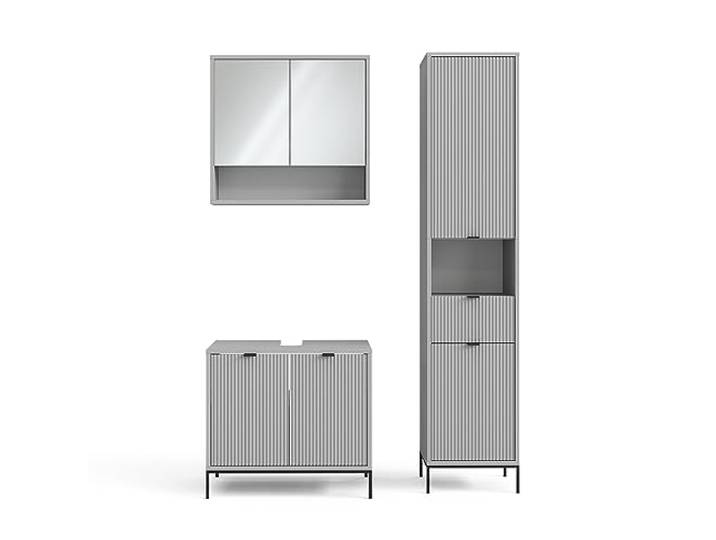 Vicco Badmöbel-Set Eliza, Grau 70 cm