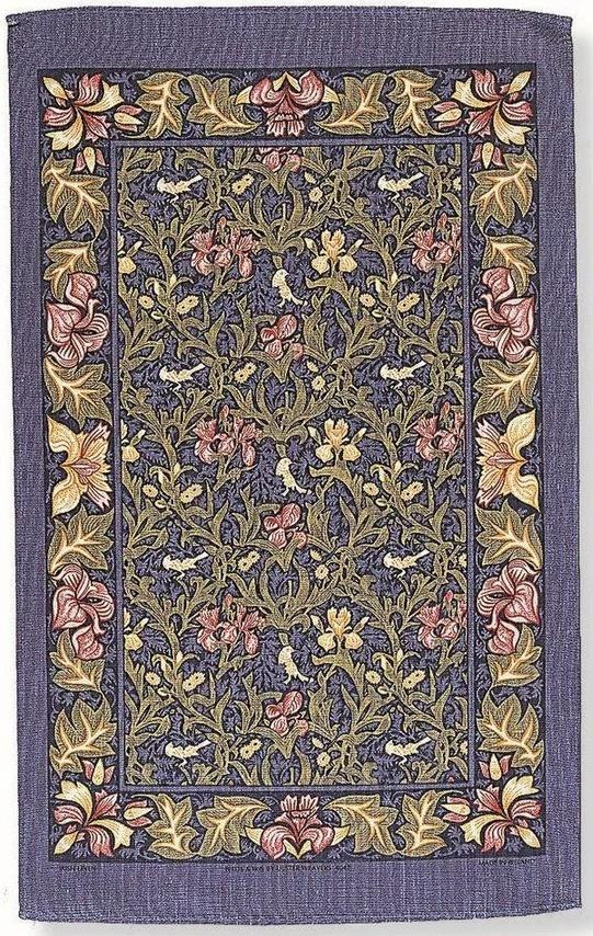 Keukenhanddoek Ulster Weavers Birds & Iris, blauw